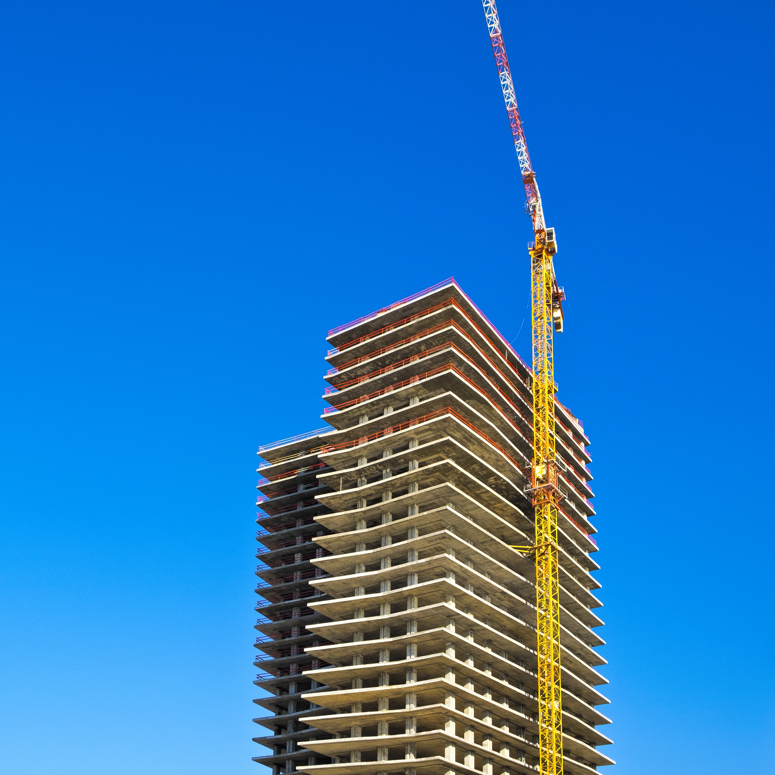 Harbourview Residences waterfront elevation at dusk